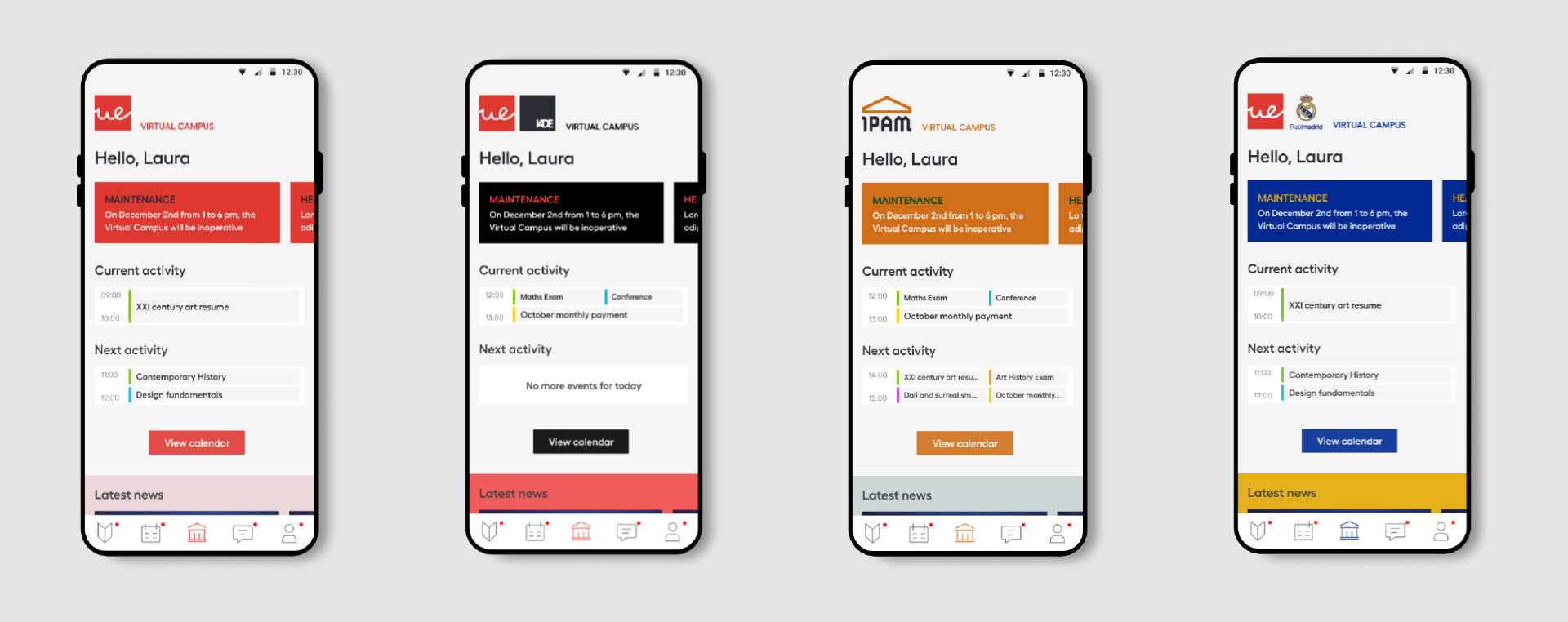 Adaptación de la interfaz a las distintas marcas del grupo